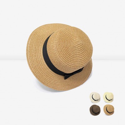 Fashion Casual Breathable Wide Brim Bowknot Sun Hat Parentchild Sunscreen Cap    eb-73282781